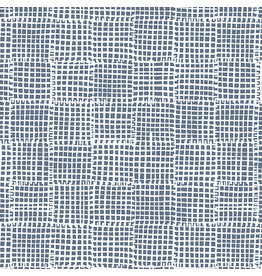 Sarah Golden Century Prints, Trellis Grid in Graphite, Fabric Half-Yards