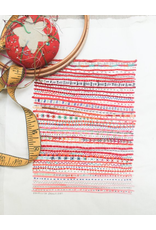 Dropcloth Samplers Red Stripe Sampler, Embroidery Sampler