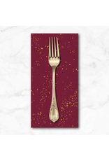 PD's Ruby Star Society Collection Speckled Metallic in Wine Time, Dinner Napkin