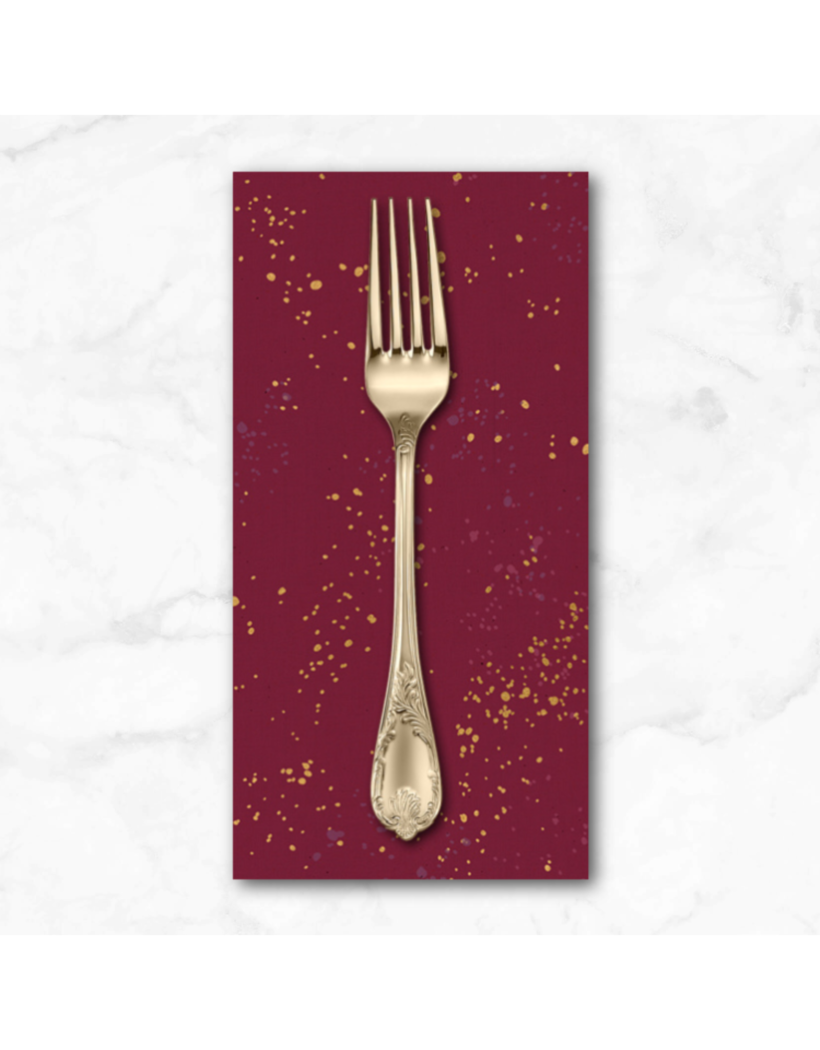 PD's Ruby Star Society Collection Speckled Metallic in Wine Time, Dinner Napkin