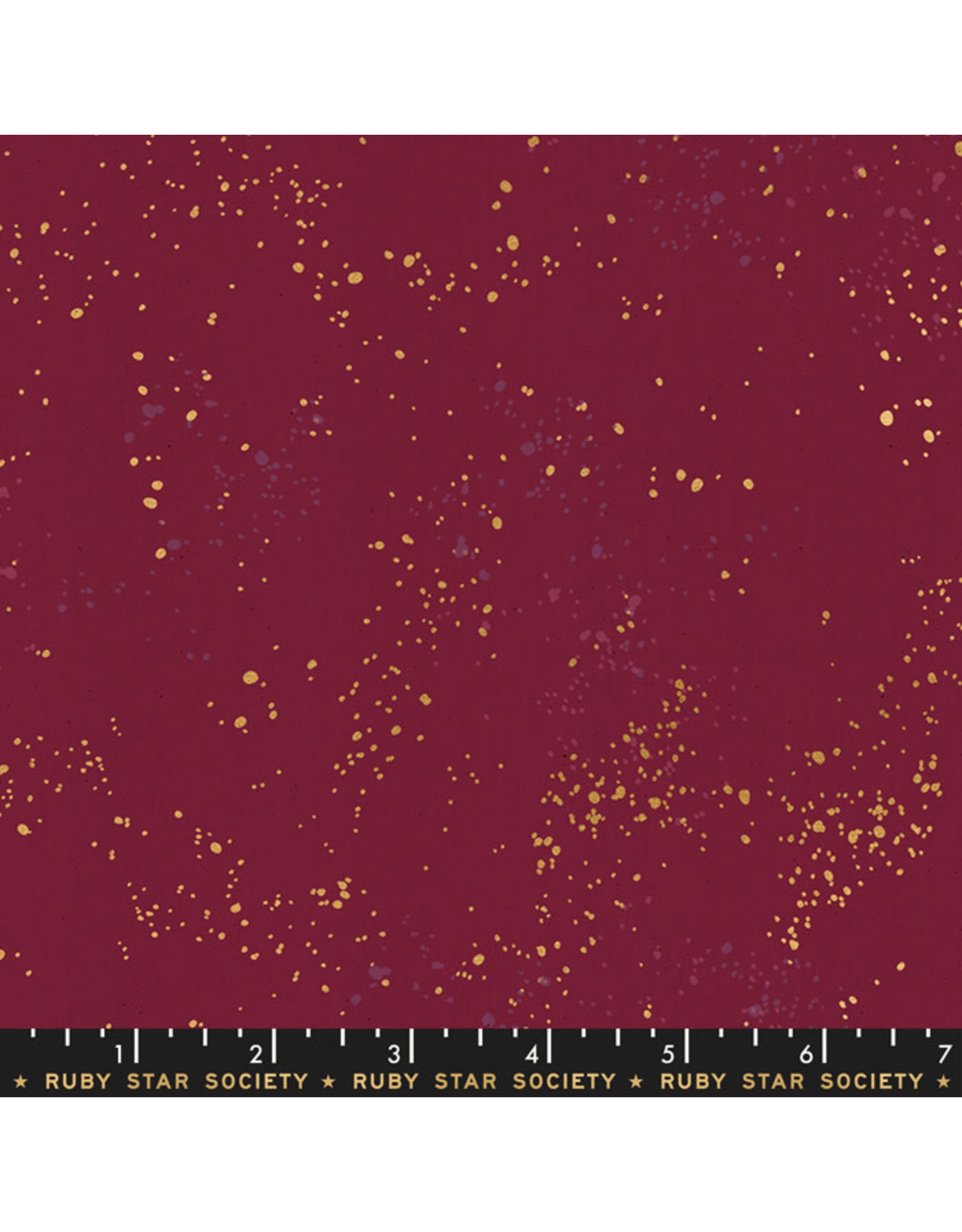 Rashida Coleman-Hale Ruby Star Society, Speckled Metallic in Wine Time, Fabric Half-Yards