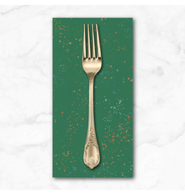 PD's Ruby Star Society Collection Speckled Metallic in Emerald Green, Dinner Napkin