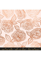 Ruby Star Society for Moda First Light, Lace Roses in Ballet with Metallic, Fabric Half-Yards
