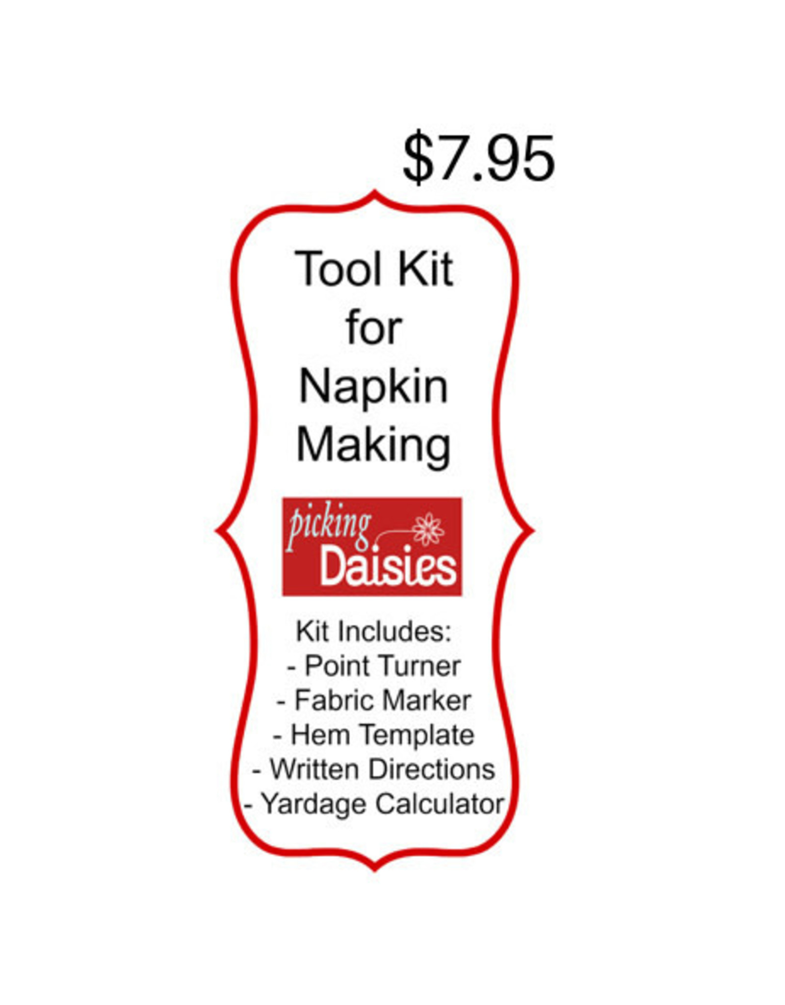 Picking Daisies Essential Tool Kit for Napkin Making