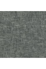 Robert Kaufman Linen, Essex Yarn Dyed in Black, Fabric Half-Yards