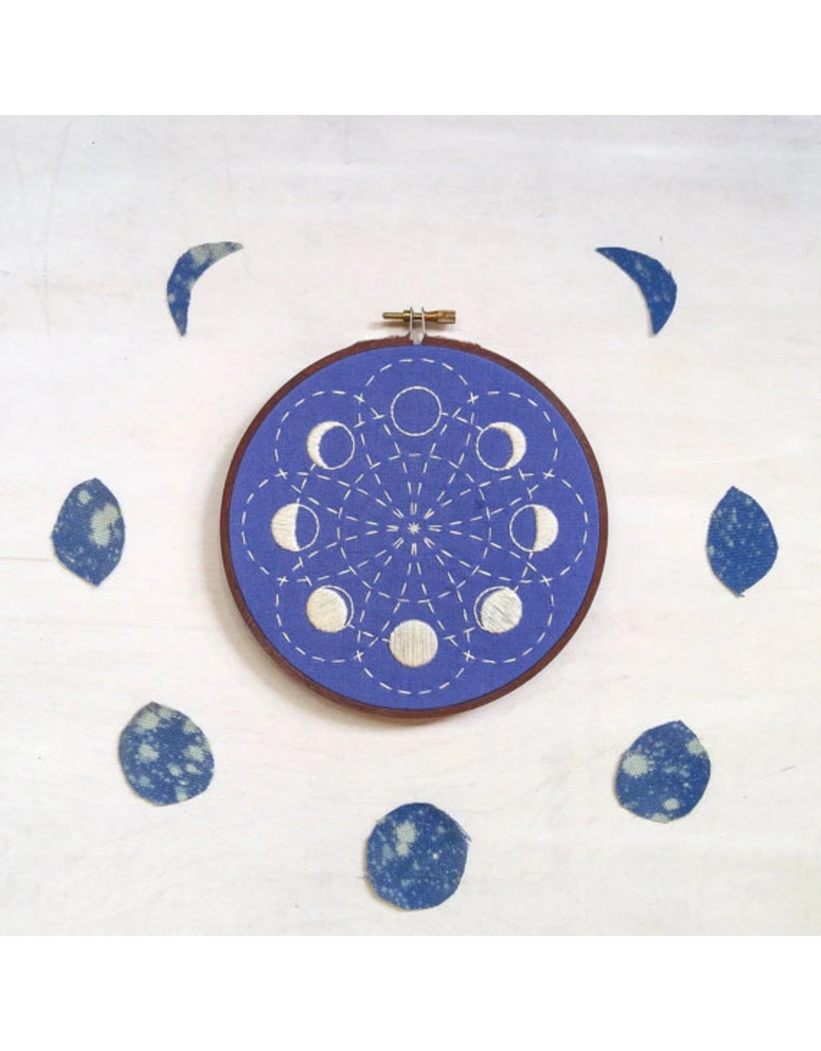 cozyblue Lunar Blossom Embroidery Kit from cozyblue