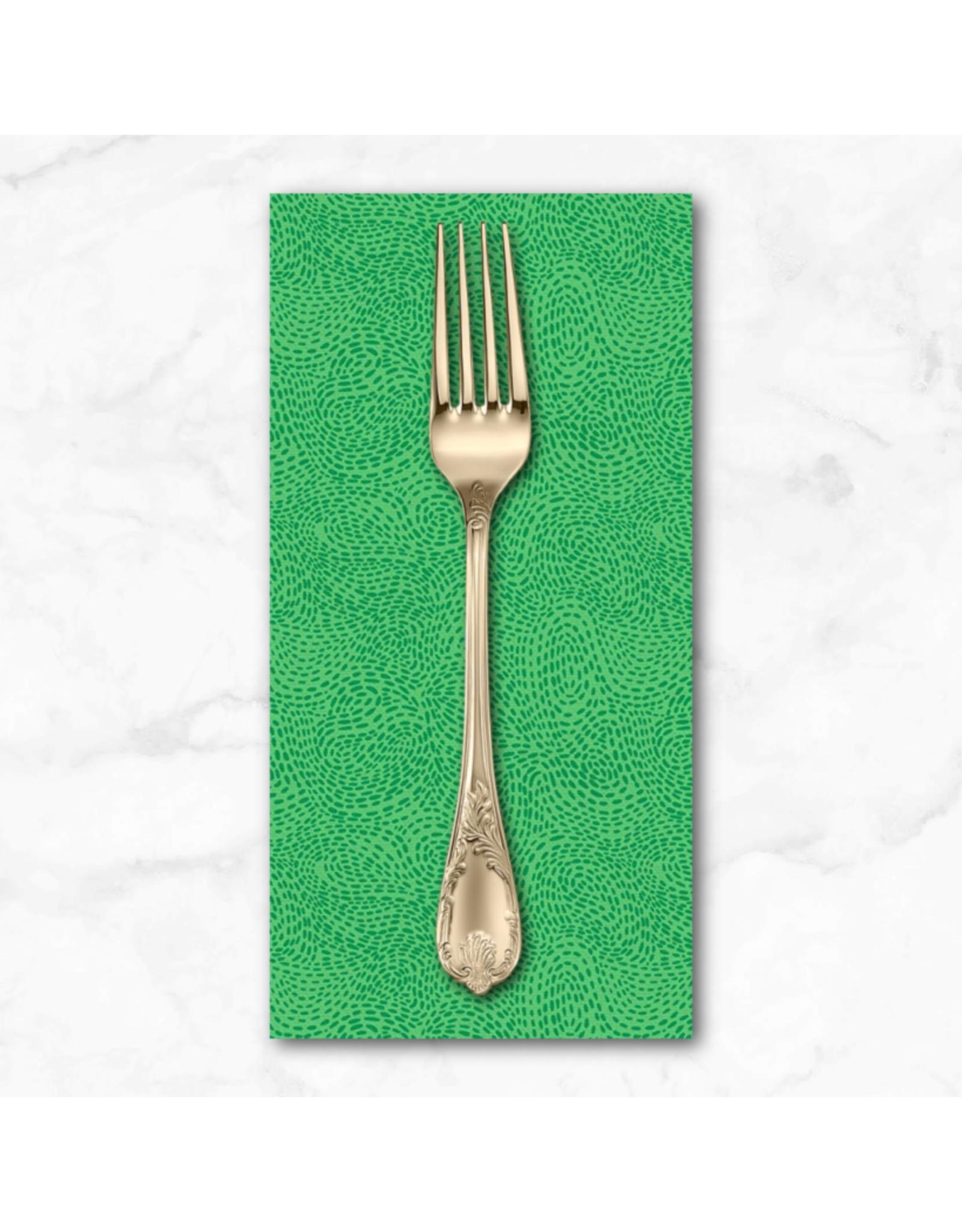 PD's Paintbrush Studio Collection Waved in Leaf, Dinner Napkin