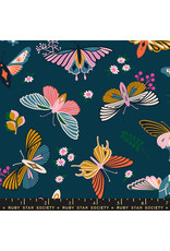 PD's Melody Miller Collection Stay Gold, Flutter in Peacock, Dinner Napkin