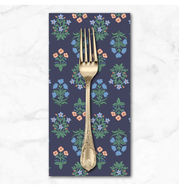 PD's Rifle Paper Co Collection Camont, Menagerie Mugal in Navy, Dinner Napkin