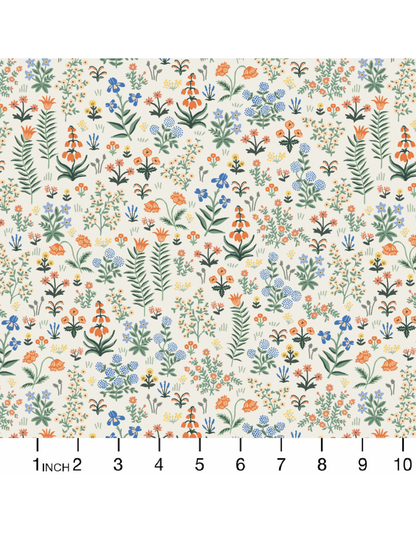 Rifle Paper Co. Camont, Menagerie Garden in Cream, Fabric Half-Yards