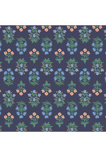 Rifle Paper Co. Camont, Menagerie Mugal in Navy, Fabric Half-Yards