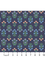 Rifle Paper Co. Camont, Menagerie Mugal in Navy, Fabric Half-Yards