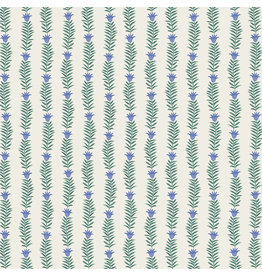 Rifle Paper Co. Camont, Rousseau Vine Eden in Blue, Fabric Half-Yards