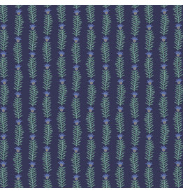 Rifle Paper Co. Camont, Rousseau Vine Eden in Navy with Metallic, Fabric Half-Yards