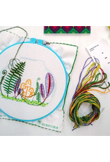 cozyblue Terrarium Embroidery Kit from cozyblue