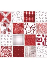 Marcus Fabrics Sketchboard in Red, Fabric Half-Yards