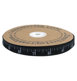 Creative Impressions Antique Ruler Twill Tape, Black, by the Yard, 1/2 inch wide