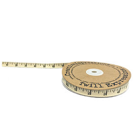 Creative Impressions Antique Ruler Twill Tape, Natural, by the Yard, 1/2 inch wide