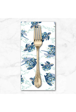 PD's Cotton + Steel Collection Cosmic Sea, Make Waves in Ocean Blue, Dinner Napkin