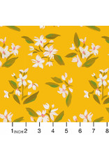 Dear Stella Country Picnic, Posies in Yellow, Fabric Half-Yards