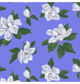 Dear Stella Country Picnic, Magnolias in Marina, Fabric Half-Yards