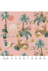 Paintbrush Studio Moroccan Sunrise, Desert in Peach, Fabric Half-Yards