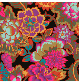 Kaffe Fassett Kaffe Collective Spring 2022, Cloisonne in Black, Fabric Half-Yards