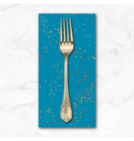 PD's Ruby Star Society Collection Speckled Metallic in Bright Blue, Dinner Napkin