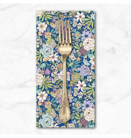 PD's Cosmo Japan Collection Cosmo Japan, Floral in Aqua Purple, Dinner Napkin