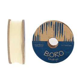 Moda Boro Findings 1.5"  Twill Tape, Natural, by the Yard