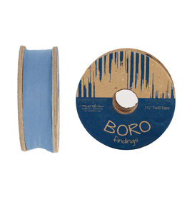 Moda Boro Findings 1.5"  Twill Tape, Chambray, by the Yard