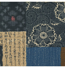Moda Yukata, Boro in Multi, Fabric Half-Yards