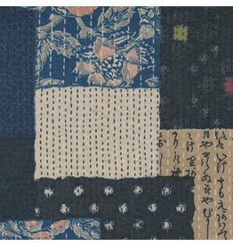 Moda Linen Mochi Yukata, Boro in Multi, Fabric Half-Yards