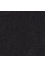 Robert Kaufman ON ORDER-Limerick Linen in Black, Fabric Half-Yards