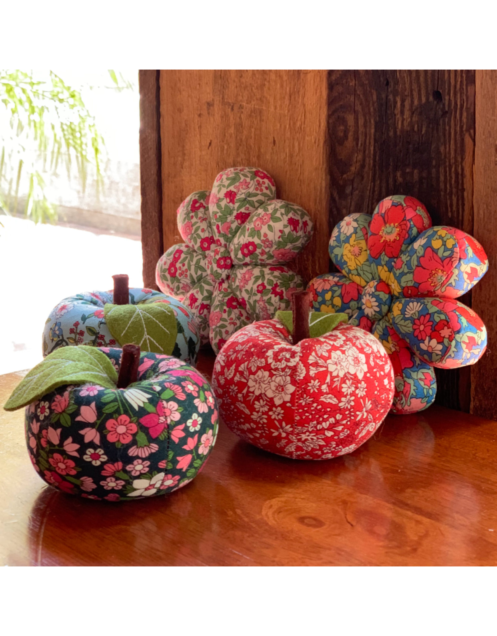 Liberty Fabrics Apple Pincushion, Liberty Hampstead Meadow