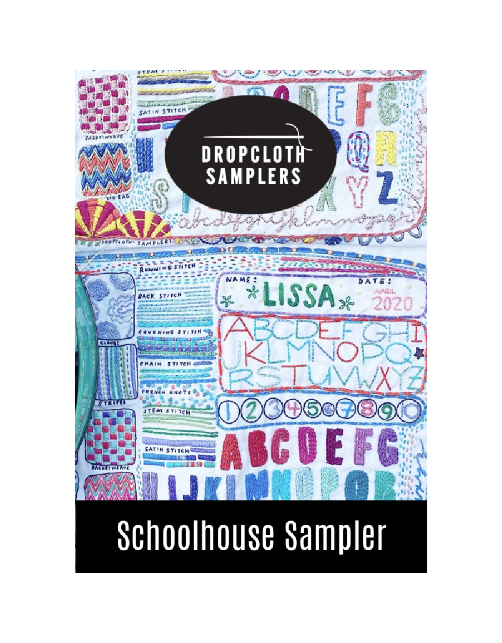 Dropcloth Samplers Schoolhouse Sampler, Embroidery Sampler