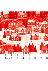 Christmas Collection Scandi 2022, Scenic in Red, Dinner Napkin