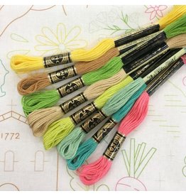 Sublime Stitching Embroidery Floss Set, Christmas Tree Palette - Seven 8.75  yard skeins