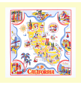Red & White Kitchen Co. LAST ONE! Sunny California Flour Sack Towel 22” x 22”