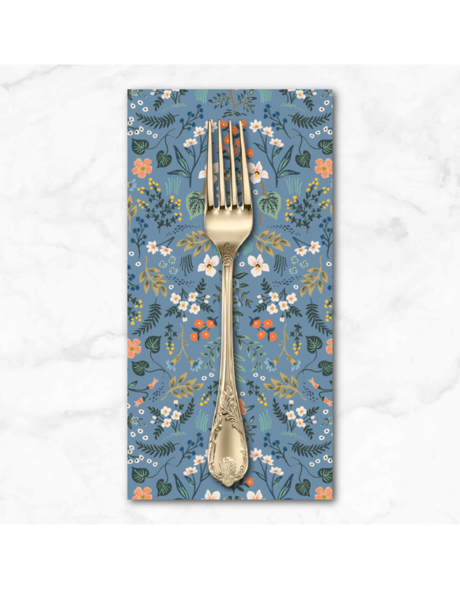 PD's Rifle Paper Co Collection Bon Voyage, Wildwood in Blue, Dinner Napkin
