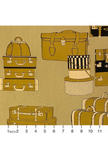 Alexander Henry Fabrics The Ghastlies, A Ghastlie Valise in Cabbage, Fabric Half-Yards