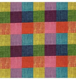 Alexander Henry Fabrics Heath Check, Rainbow, Fabric Half-Yards