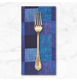 PD's Alexander Henry Collection Heath Check, Blue Tonal, Dinner Napkin