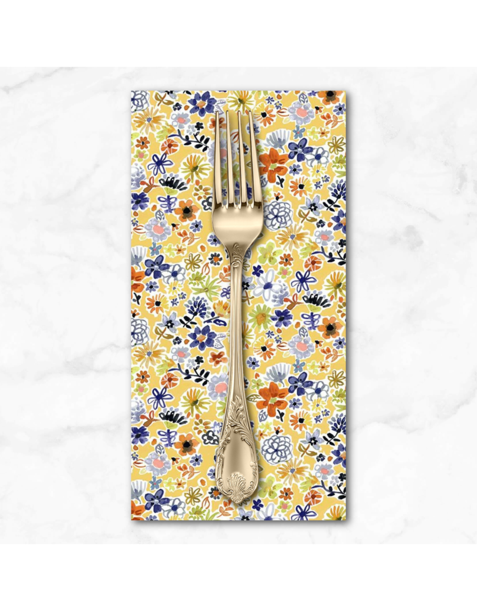 PD's August Wren Collection Hay There, Wildflowers in Multi, Dinner Napkin