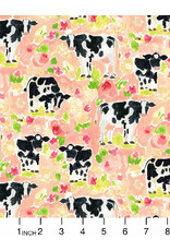 August Wren Hay There, Like No Udder in Multi, Fabric Half-Yards