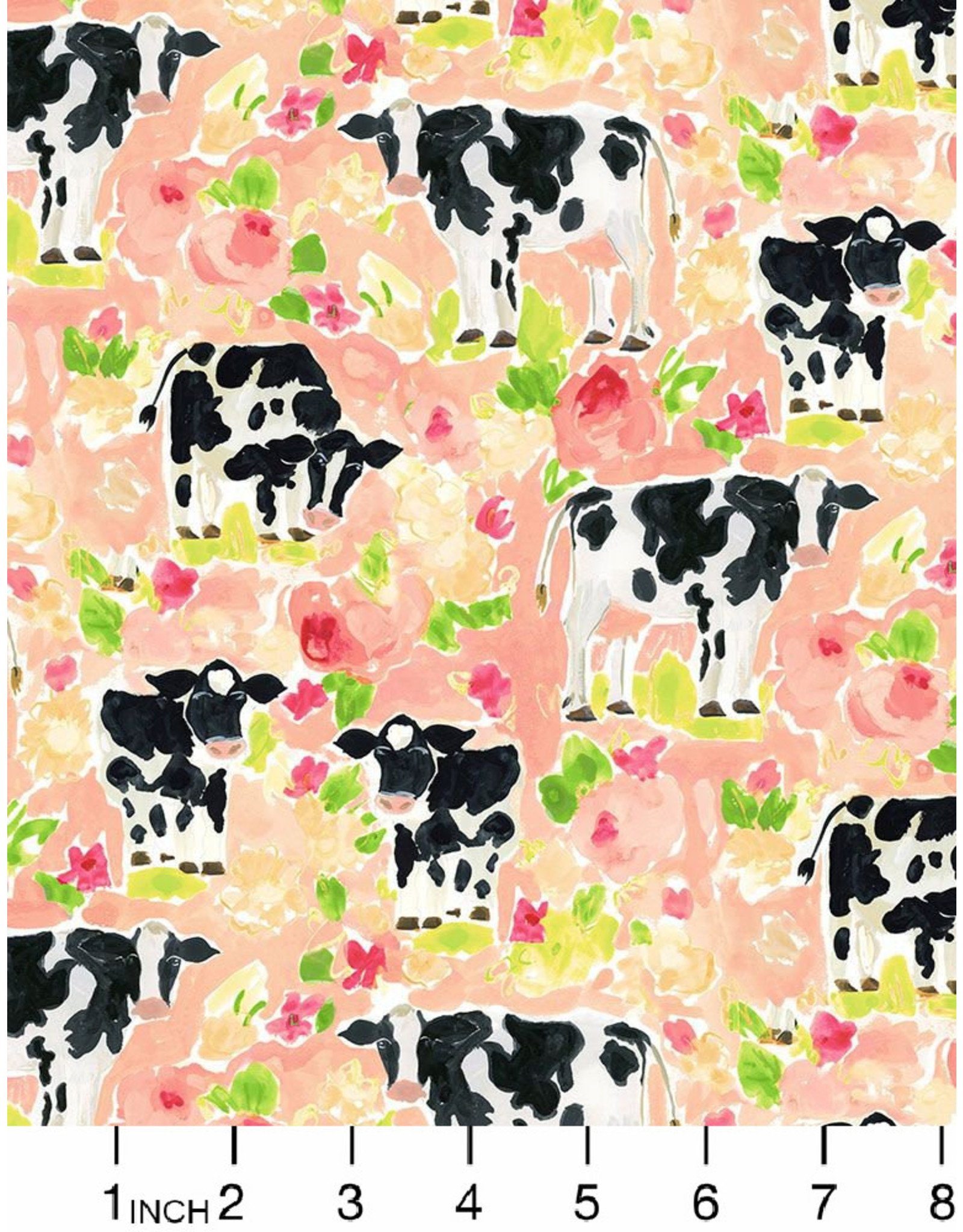 August Wren Hay There, Like No Udder in Multi, Fabric Half-Yards