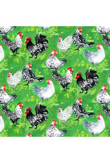 August Wren Hay There, Yolks on You in Multi, Fabric Half-Yards