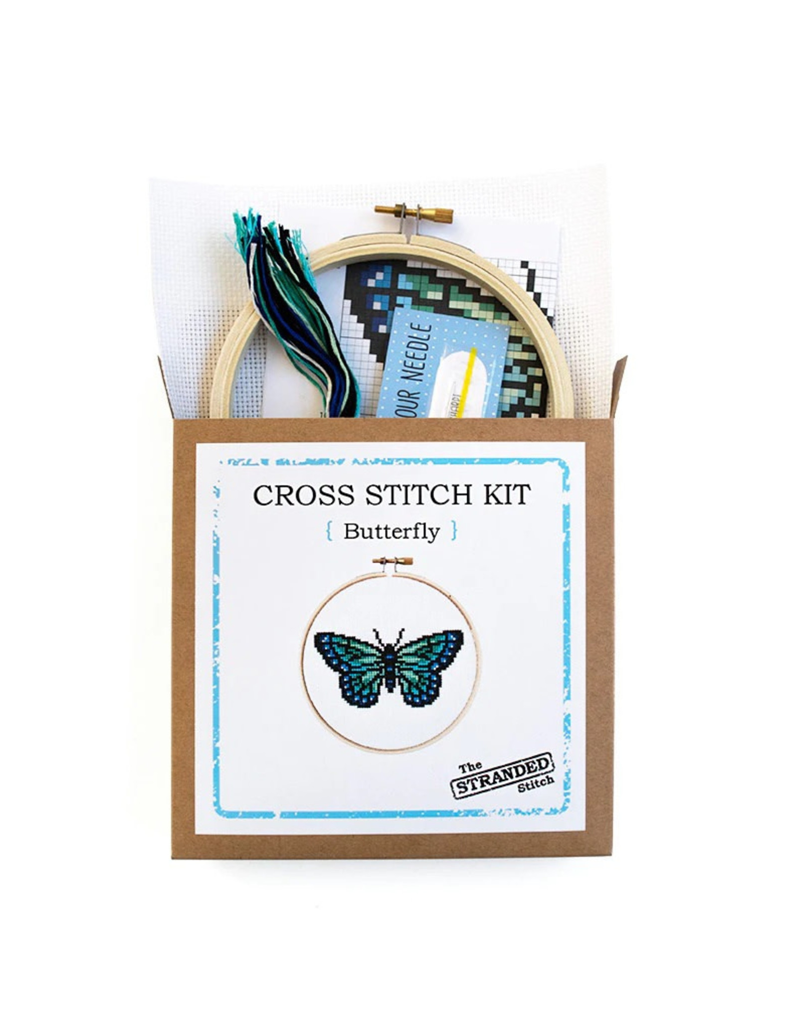 The Stranded Stitch Butterfly Cross Stitch Kit