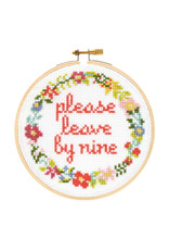 The Stranded Stitch Please Leave By Nine Cross Stitch Kit