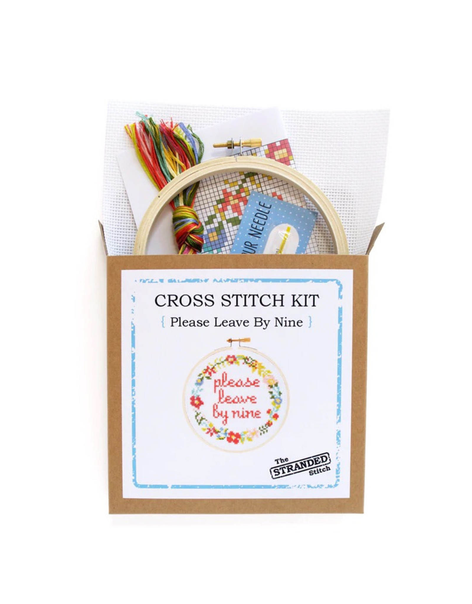 The Stranded Stitch Please Leave By Nine Cross Stitch Kit